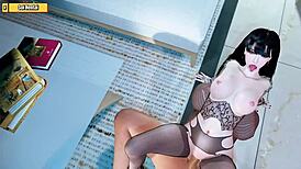 Hina超美3D动漫Ep104和老头狂野猛操！