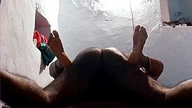 Bengali bhabhi feels intense pleasure in missionary pussy fuck