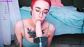 Cute Tomboy Getting Fucked In Mouth By Fuckmachine