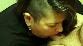 lai d monet delivers a surprising blowjob at the party, showcasing her milf skills