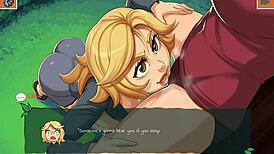 Blonde Anime Girl Fingered And Assfucked In Park