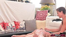 lucky guy gets nuru massage from kinky milf sofie marie with big cocks