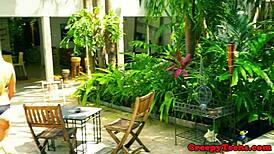 Roughly Fucked Teen Sucks Hard Cock in Wild Session