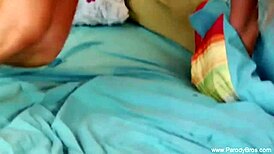 Petite Blonde Honey Teases with Dildo Toy