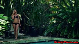 Roughly Fucked Teen Sucks Hard Cock in Wild Session