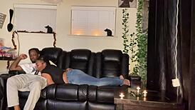 movie nite with stepsister she grabd my dik and made me cum on tits