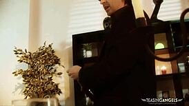 Sexy Blonde Chick Gets Pussy Pleased With Cock And Tongue In Lingerie