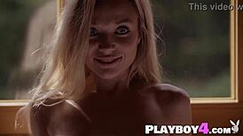 Petite blonde milf zhenya belaya strips lingerie bare