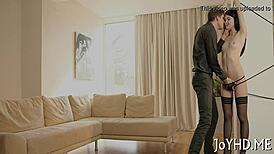 Teen rides that cock like a cowgirl in hardcore action