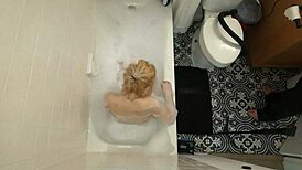 annie archer hangs a bag in the shower and leaves it there for a while