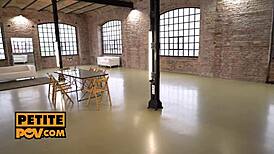 Pov - petite 18+ lottie magne gets caught and punished for riding and fucking