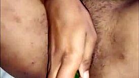 I-I quenched my horny wife's desire with my shaved pussy