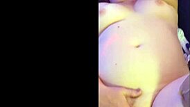 Hotwife steffi feels intense pleasure in orange satin pussy dance