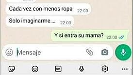 the young latina brunette chats on tinder, meeting new people in her web series