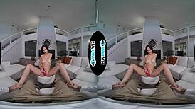 wetvr sexy call girl scarlet alexis in first vr porn