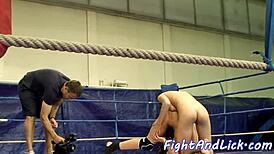 Babe Strapon Fucked By Wrestler Dyke Hard!