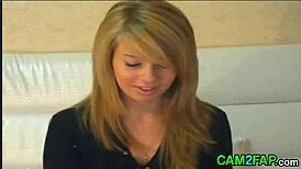 Young blonde teen strips down in free amateur video for fun.