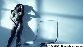 Capri Cavanni displays her athletic physique