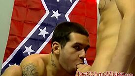 Young gay amateurs masturbate and bareback fuck