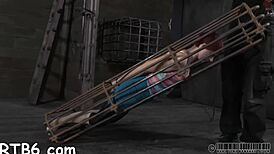 Hung Up Playgirl Gets Punished in the Garage!