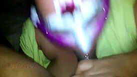 i'm jerking my cock while watching this latina get creampied
