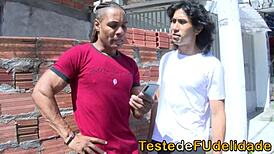 Naughty niece took advantage alone at home and twerked on her uncle's cock.