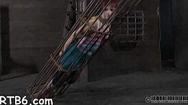 Hung Up Playgirl Gets Punished in the Garage!