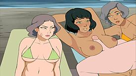 Beifong women get boob fucked in trainer book