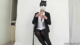 asian japanese babe explores saliva and tit fetish in hardcore session