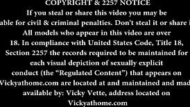 Busty Milf Vicky Vette Deepthroats Cock!