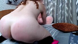 Watch this camgirl's private show with hairy pussy, anal, and dildo fucking