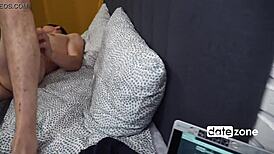 She sucks and rides monster cock