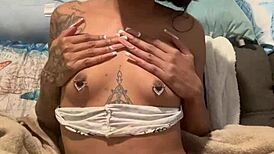 Mslim Petite 18+ Enjoys Solo Time With Natural Tits And Tattoo