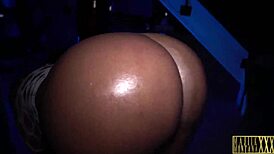 majiik montana holds cum while banging breyana moore's chocolate ass