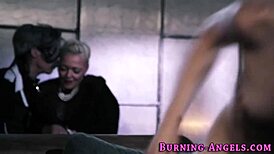 I’m so into these fetish goth teens in a wild threesome