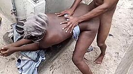 Broke girl pays rent with rough threesome