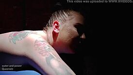 Queenieb indulges in an amazing enema spa day, filling her belly with pleasure