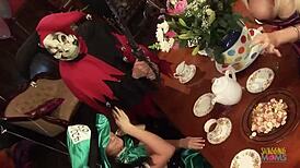 Horny Men and Naughty Women Fuck in Wonderland Costumes