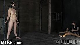 Extreme sadomasochism includes intense whipping, tight bondage, pain infliction, dominant control, and submissive surrender!