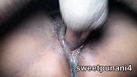 Ebony bbw rides monster cock in missionary, cumming hard with rough orgasm