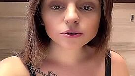 Huge braless tits straining tanktop fabric