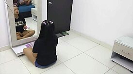 Stepfather Teaches Stepdaughter Sex Skills While She Listens And Orgasms