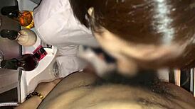 amateur asian babe in bathtub giving pov blowjob to j with big tits