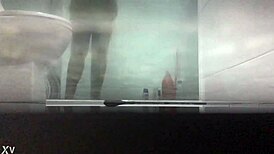 amateur video of a hot girl taking a relaxing bath.