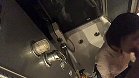 amateur asian babe in bathtub giving pov blowjob to j with big tits