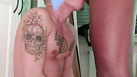 I suck that gay cock until the milk comes out, feeling every inch