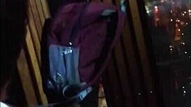 so this stranger on the cable car starts sucking, and the latina with big ass loves it in public