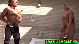 Blonde evy kethlyn insists on bath, gets cock in pussy and ass