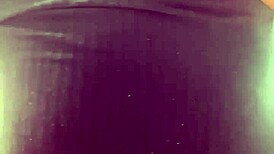 Latina employee caught masturbating and squirting in public store