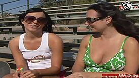 Dildo Anal Play with Brunette Teens